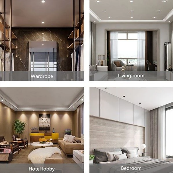 High Lumen Recessed Cob Adjustable Ceiling Down Lamp Aluminum Plastic Indoor 12watt Led Spotlights